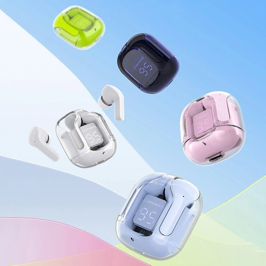 AIR 31 WIRELESS EARBUDS WITH CRYSTAL TRANSPARENT