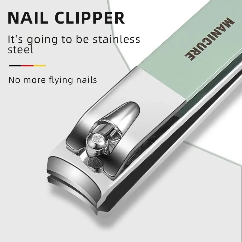 Manicure Set Professional Nail Clipper Kit – 16 Pieces Stainless Steel Pedicure Kit Nail Care Tools Grooming Kit