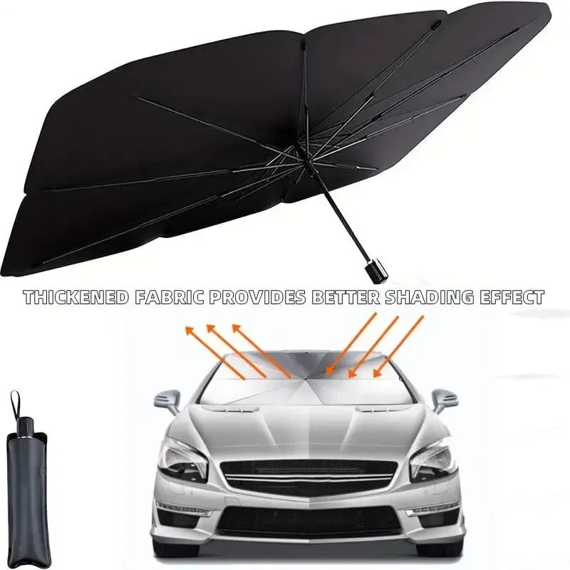 Car Umbrella SunShade Cover for Windshield UV Reflecting Foldable