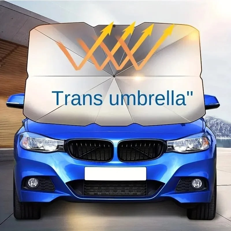 Car Umbrella SunShade Cover for Windshield UV Reflecting Foldable